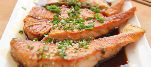 Oven baked Teriyaki Salmon fillets